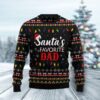 Santas Favorite Dad Christmas Limited Ugly Sweater - Narides