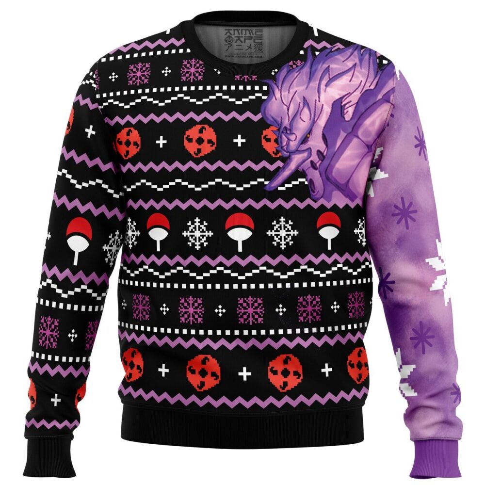 Sasuke Susanoo Shippuden Ugly Christmas Sweater - Holiday Jumper Sweatshirt - Narides