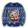 Scottish Gangster Santa Blue Christmas Ugly Sweater - Narides