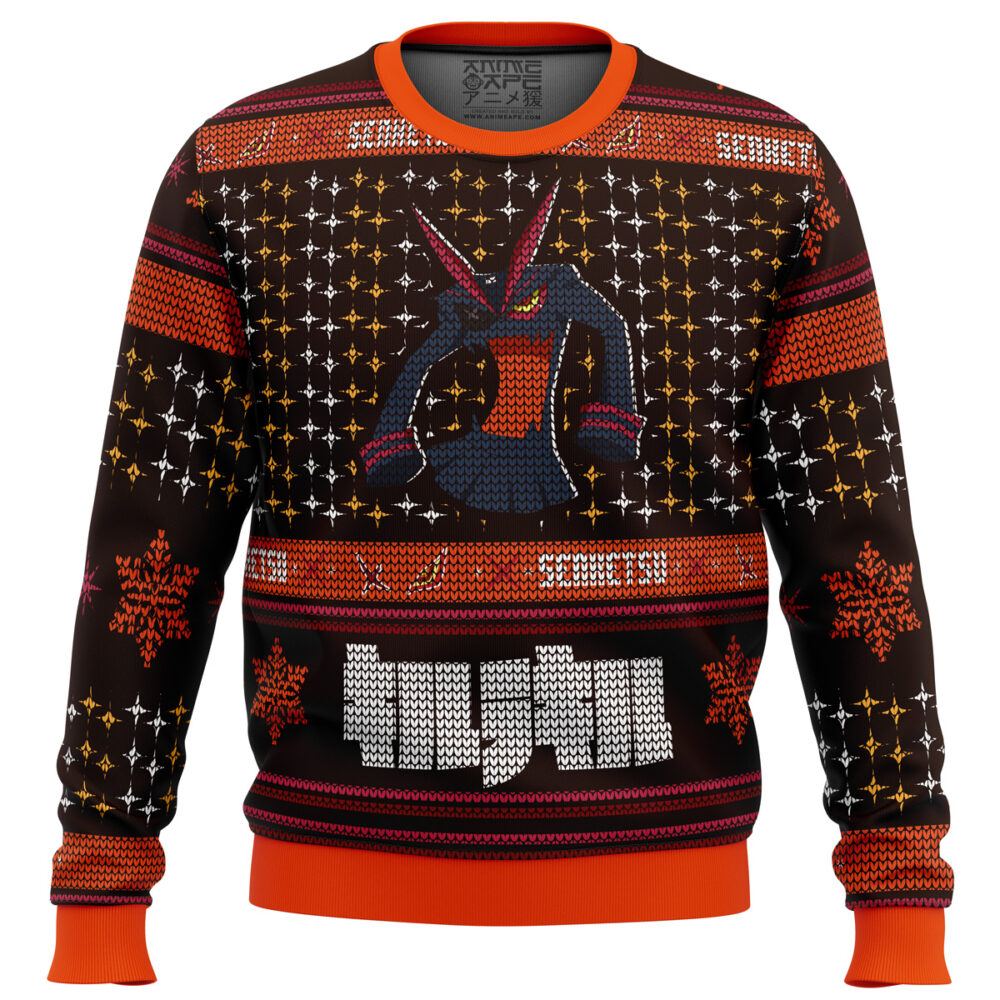 Senketsu Kill la Kill Ugly Christmas Sweater - Holiday Jumper Sweatshirt - Narides