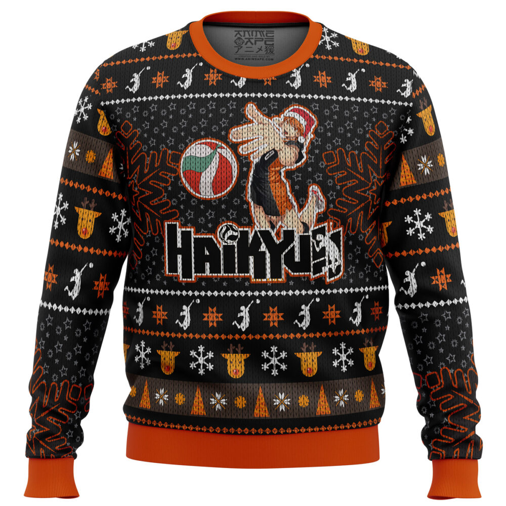 Shōyō Hinata Haikyuu Ugly Christmas Sweater - Holiday Jumper Sweatshirt - Narides