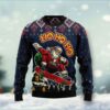 Skater Santa Claus Ho Ho Ho Christmas Awesome Ugly Sweater - Narides