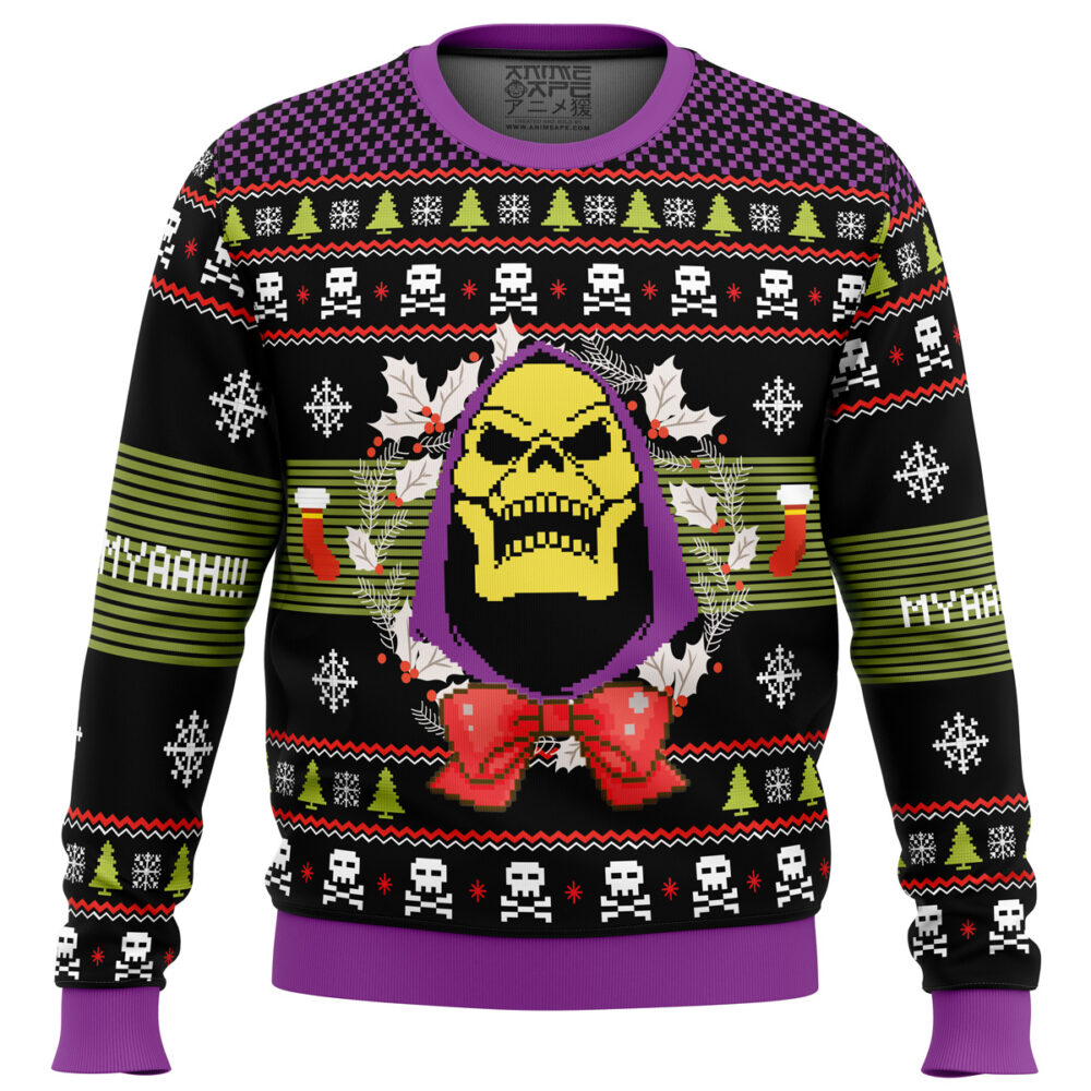 Skeletor Ugly Christmas Sweater - Holiday Jumper Sweatshirt - Narides