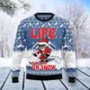 Skiing Life Is Better On Snow Christmas Limited Ugly Sweater - Narides