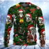 Skull Merry Xmas Happy Christmas Ugly Sweater - Narides