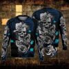 Skull Roes Cool Black Christmas Awesome Ugly Sweater - Narides