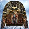 Skull Stay Wild Never Let Them Tame You Christmas Awesome Ugly Sweater - Narides