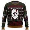 Slashing Through The Snow Jason Voorhees Ugly Christmas Sweater - Holiday Jumper Sweatshirt - Narides