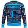 Smash University Super Smash Bros Ugly Christmas Sweater - Holiday Jumper Sweatshirt - Narides