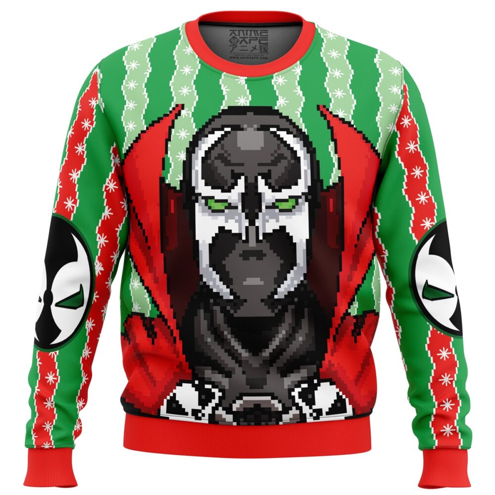 Spawn v2 Ugly Christmas Sweater - Holiday Jumper Sweatshirt - Narides