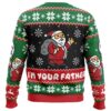 Spoiler Christmas Santa Claus Ugly Christmas Sweater - Holiday Jumper Sweatshirt - Narides