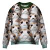 Star Wars The Last Jedi Many Porgs Awesome Ugly Sweater - Narides