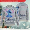 Personalized Stitch Disney Ugly Christmas Sweater - Christmas 3D Sweater - Ugly Christmas Sweater - Narides