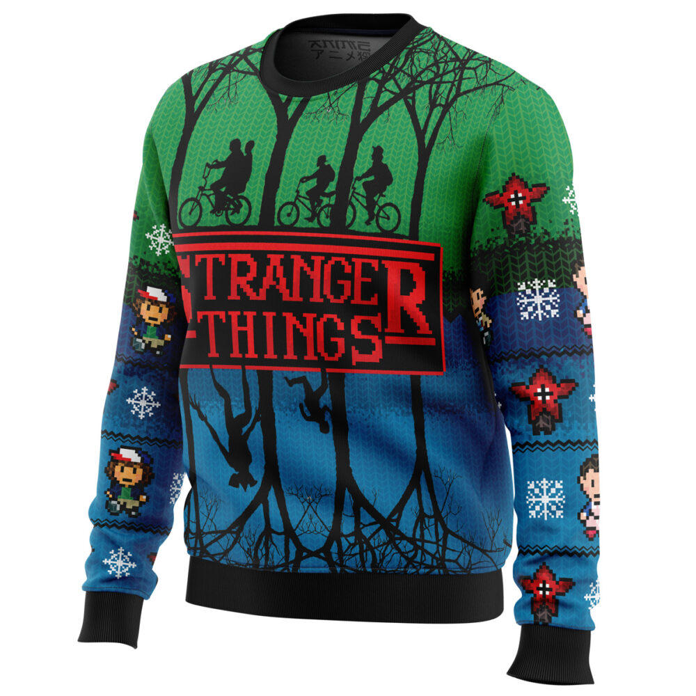 Stranger Things Ugly Christmas Sweater - Holiday Jumper Sweatshirt - Narides