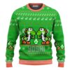 Super Mario Yoshi Custom Party Ideas Christmas Jumper Limited Ugly Sweater - Narides