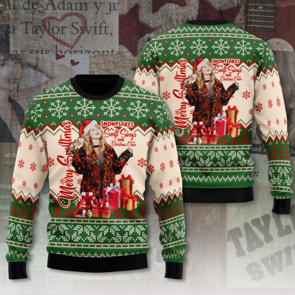 Taylor Merry Swiftmas Custom Christmas 3d Jumper Christmas Jumper Ugly Sweater – Narides