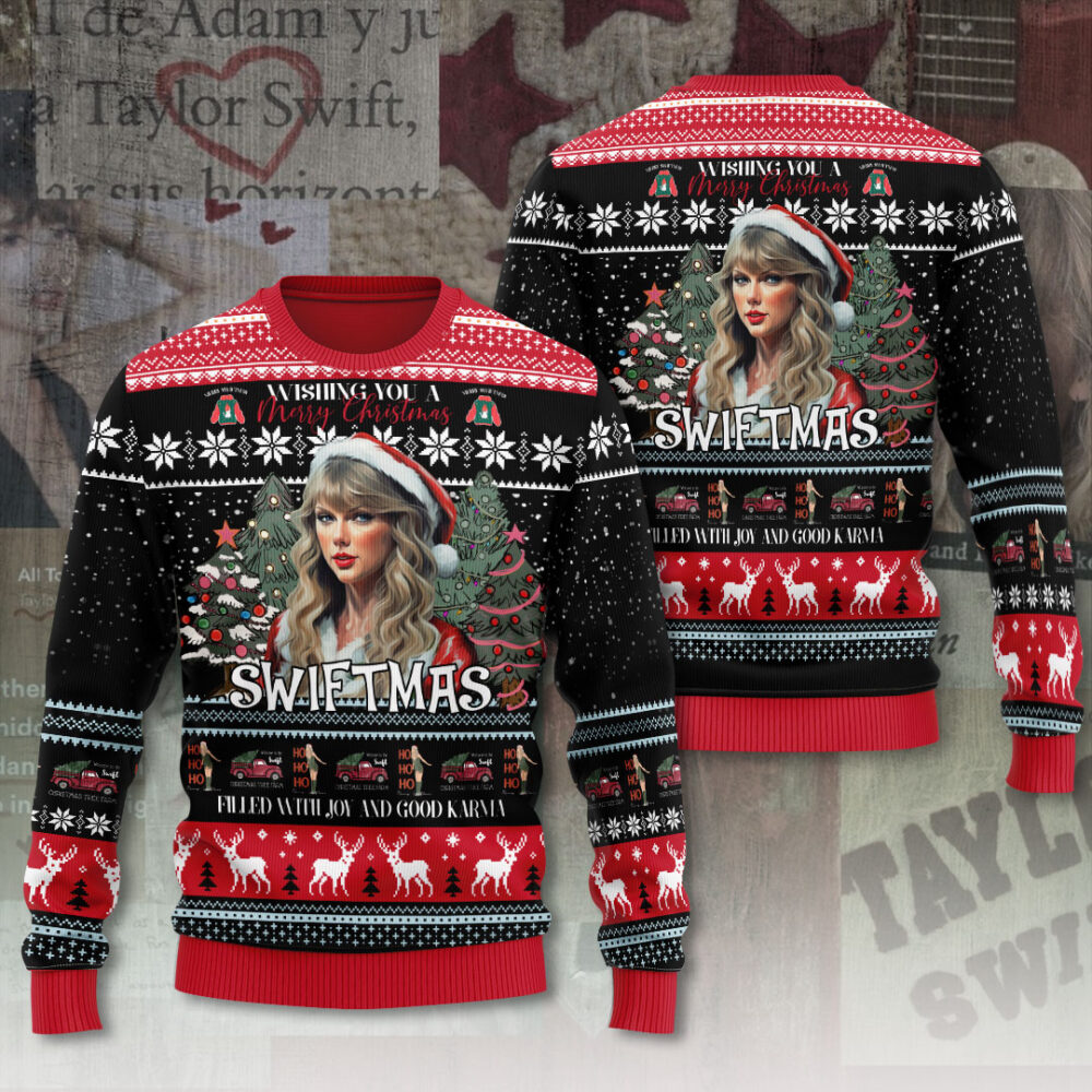 Taylor Merry Swiftmas Custom Taylor Christmas 3d Jumper Christmas Ugly Sweater – Narides