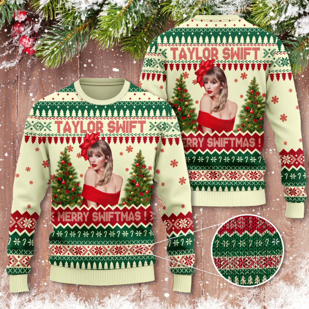 Taylor Merry Swiftmas 3d Jumper Christmas Jumper Ugly Sweater – Narides