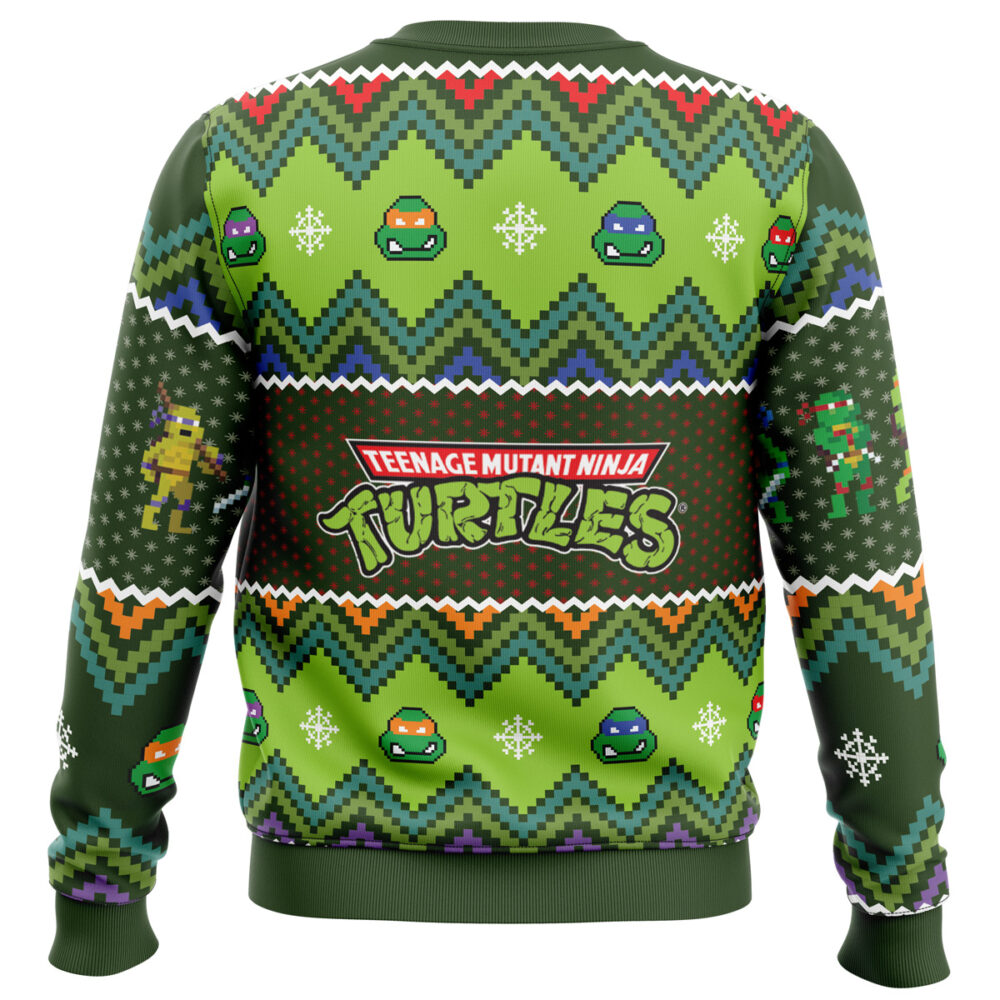 Teenage Mutant Ninja Turtles Ugly Christmas Sweater - Holiday Jumper Sweatshirt - Narides