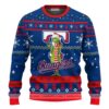 Texas Rangers Funny Grinch Party Ideas Christmas Jumper Awesome Ugly Sweater - Narides