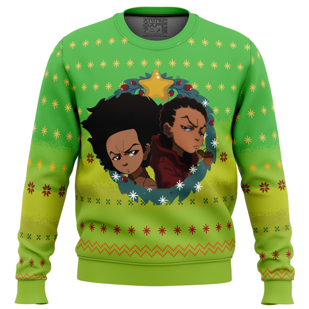 The Boondocks Ugly Christmas Sweater - Holiday Jumper Sweatshirt - Narides