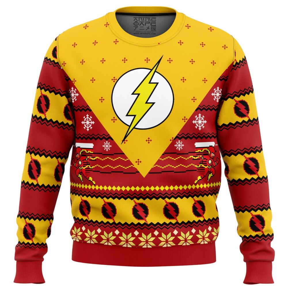 The Flash Ugly Christmas Sweater - Holiday Jumper Sweatshirt - Narides