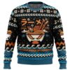 The Great Ramen Off Kanagawa Ramen Ugly Christmas Sweater - Holiday Jumper Sweatshirt - Narides