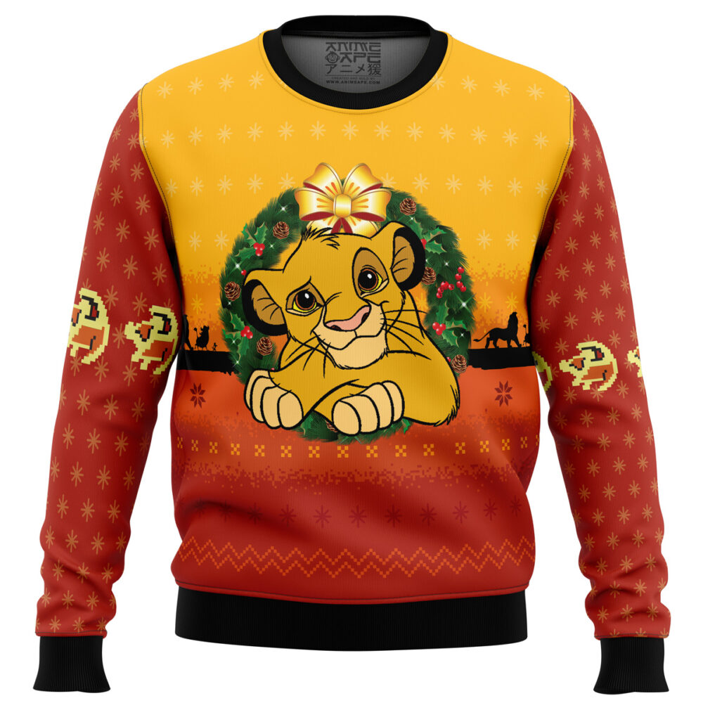 The Lion King Ugly Christmas Sweater - Holiday Jumper Sweatshirt - Narides