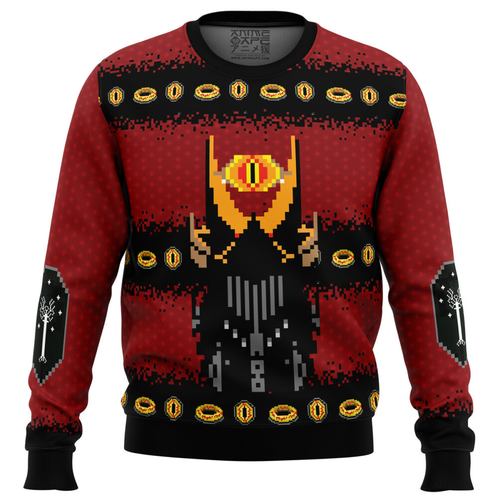 The Lord of the Rings Christmas Ugly Christmas Sweater - Holiday Jumper Sweatshirt - Narides