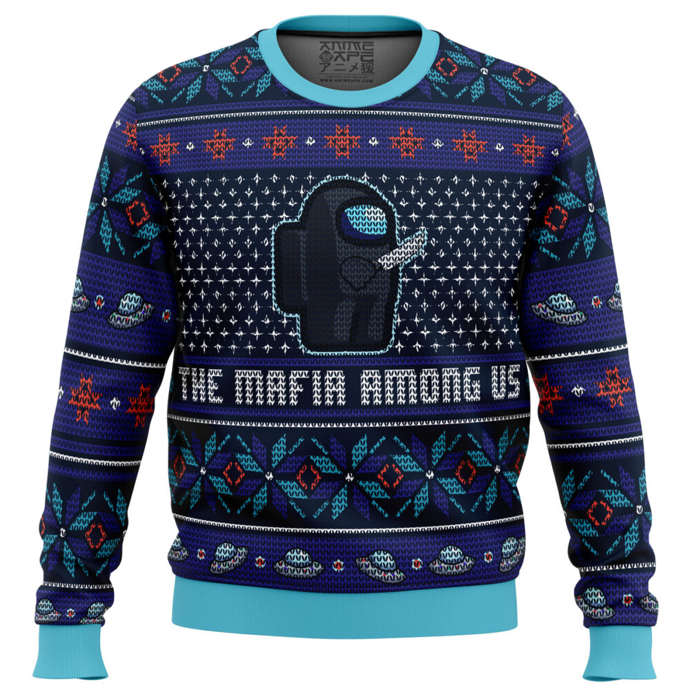 The Mafia Among Us Ugly Christmas Sweater - Holiday Jumper Sweatshirt - Narides