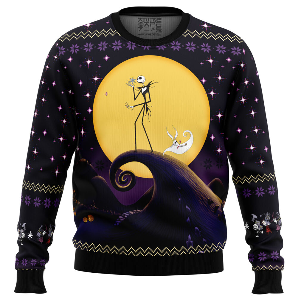 The Nightmare Before Christmas Ugly Christmas Sweater - Holiday Jumper Sweatshirt - Narides