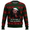 The Nightmare On Elf Street Freddy Krueger Ugly Christmas Sweater - Holiday Jumper Sweatshirt - Narides