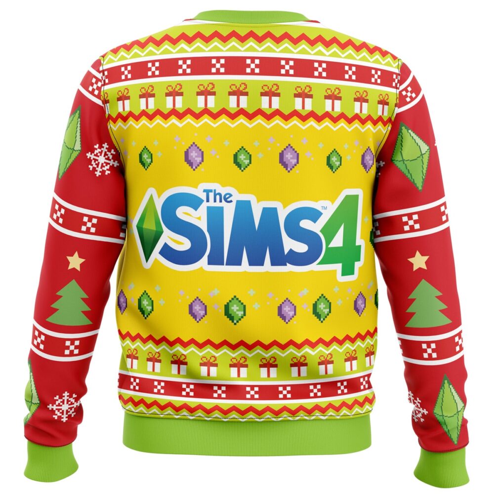 The Sims 4 Ugly Christmas Sweater - Holiday Jumper Sweatshirt - Narides