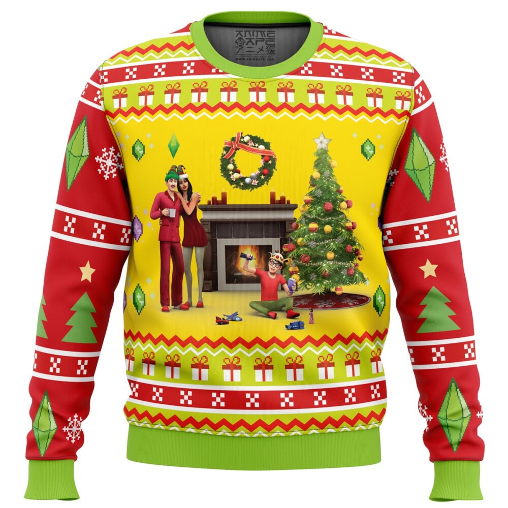 The Sims 4 Ugly Christmas Sweater - Holiday Jumper Sweatshirt - Narides