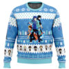 The Trio Blue Exorcist Ugly Christmas Sweater - Holiday Jumper Sweatshirt - Narides