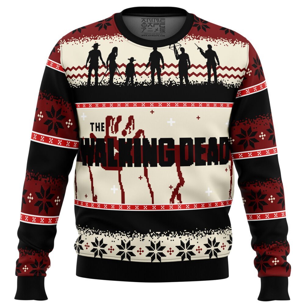 The Walking Dead Ugly Christmas Sweater - Holiday Jumper Sweatshirt - Narides