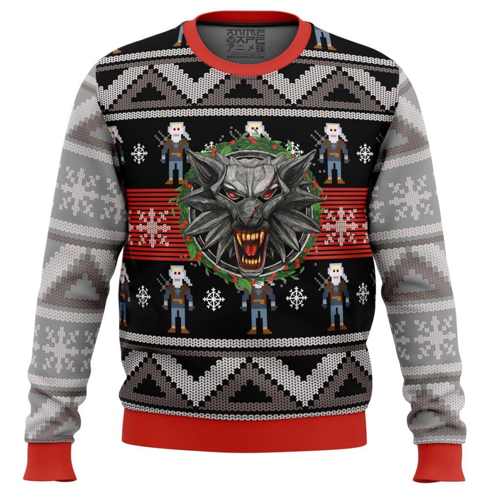 The Witcher 2 Ugly Christmas Sweater - Holiday Jumper Sweatshirt - Narides