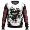 Tokyo Ghoul Kaneki Splatter Ugly Christmas Sweater - Holiday Jumper Sweatshirt - Narides