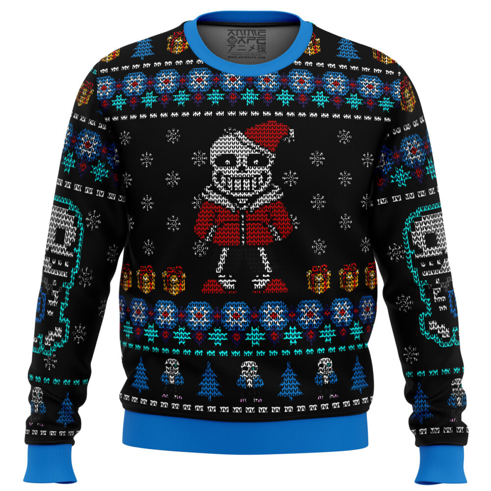 Undertale Sans Ugly Christmas Sweater - Holiday Jumper Sweatshirt - Narides