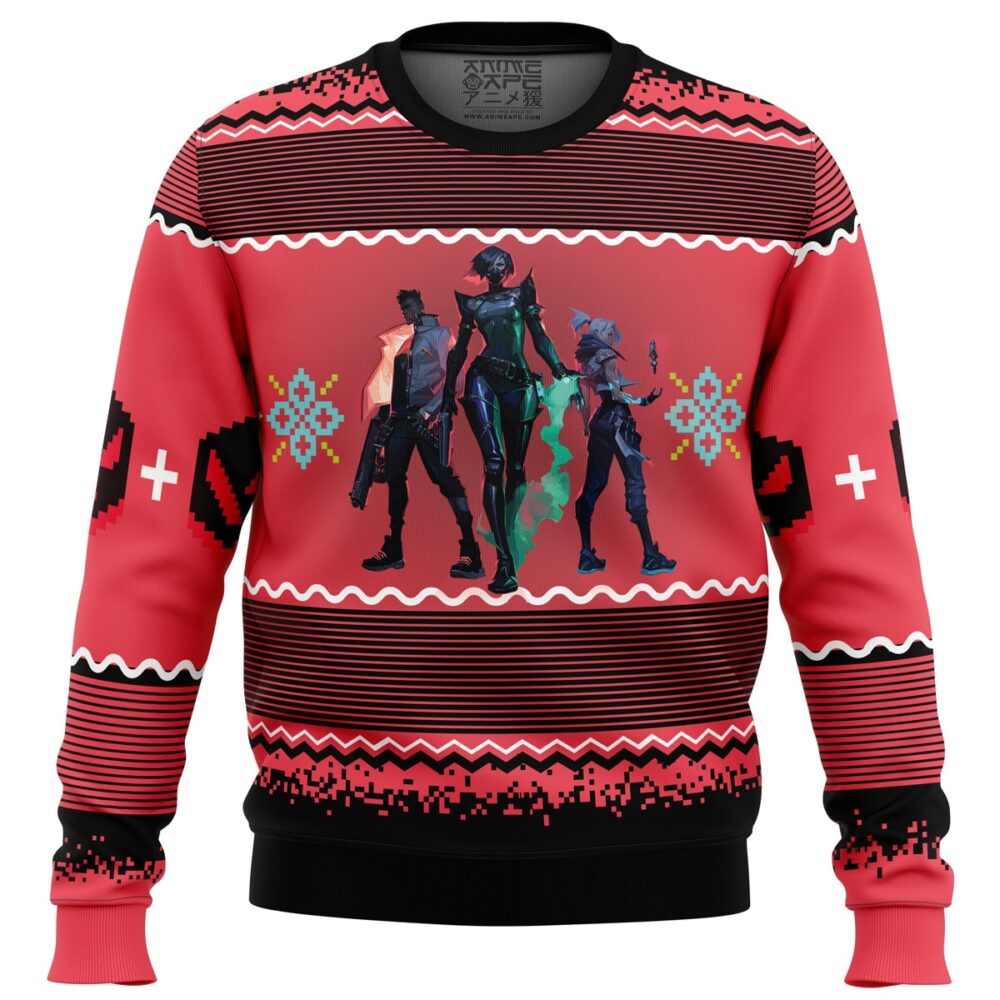 Valorant Ugly Christmas Sweater - Holiday Jumper Sweatshirt - Narides