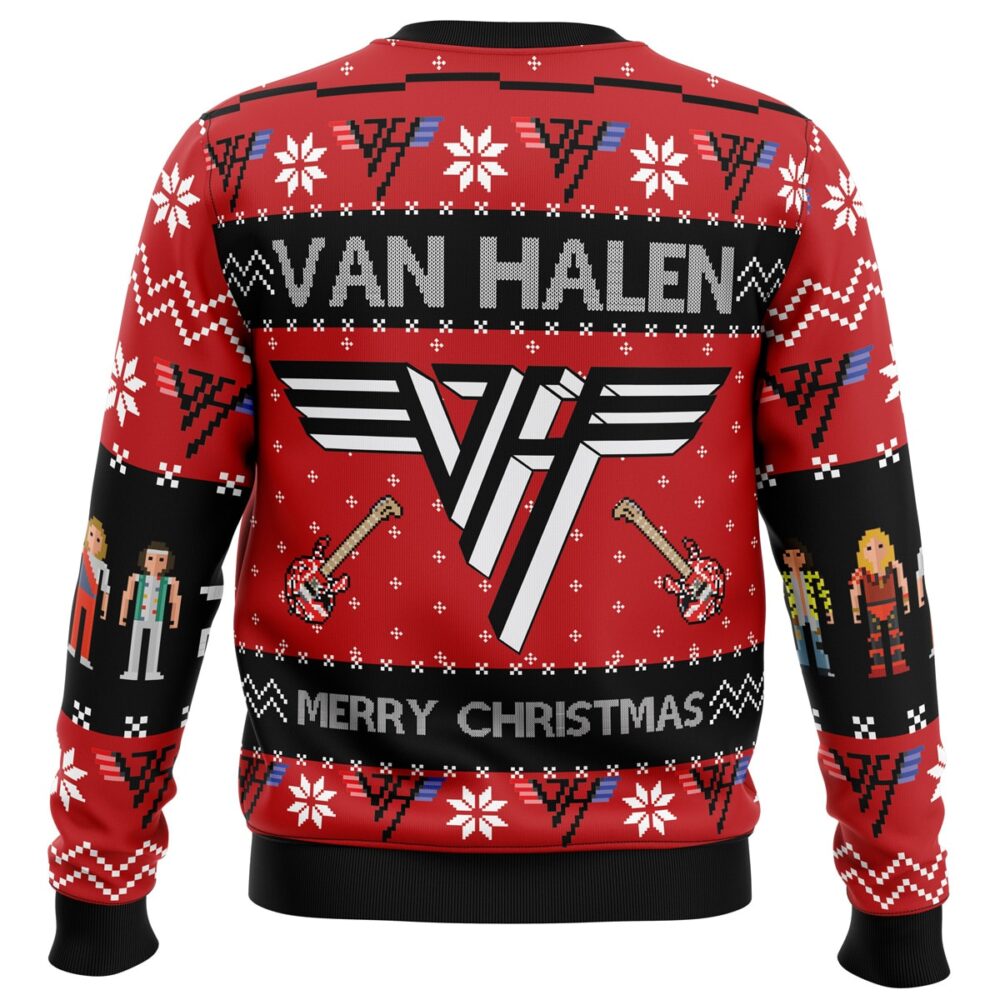 Van Halen Ugly Christmas Sweater - Holiday Jumper Sweatshirt - Narides