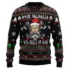 Viking Deck Valhalla With Skulls Of Glory Ht102717 Christmas Limited Ugly Sweater - Narides