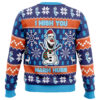 Warm Hugs Frozen Ugly Christmas Sweater - Holiday Jumper Sweatshirt - Narides