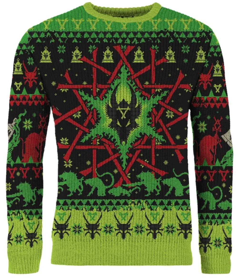 Warhammer 40k Gnawty or Nice Skaven Christmas Sweater | Holiday Jumper – Narides