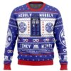 Wibbly Wobbly Doctor Who Party Ideas Christmas Jumper Ugly Sweater - Narides