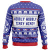 Wibbly Wobbly Doctor Who Ugly Christmas Sweater - Holiday Jumper Sweatshirt - Narides