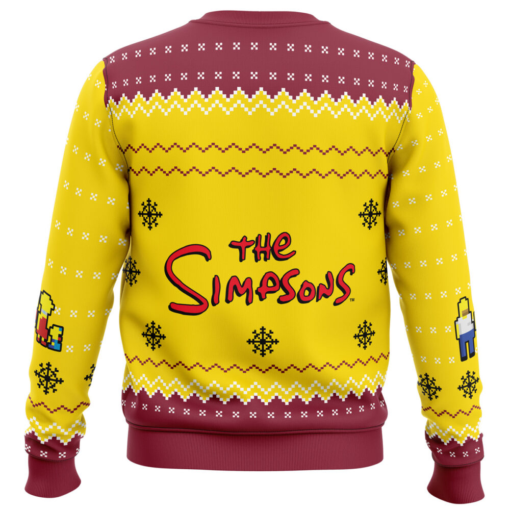 Worst Xmas Ever The Simpsons Ugly Christmas Sweater - Holiday Jumper Sweatshirt - Narides