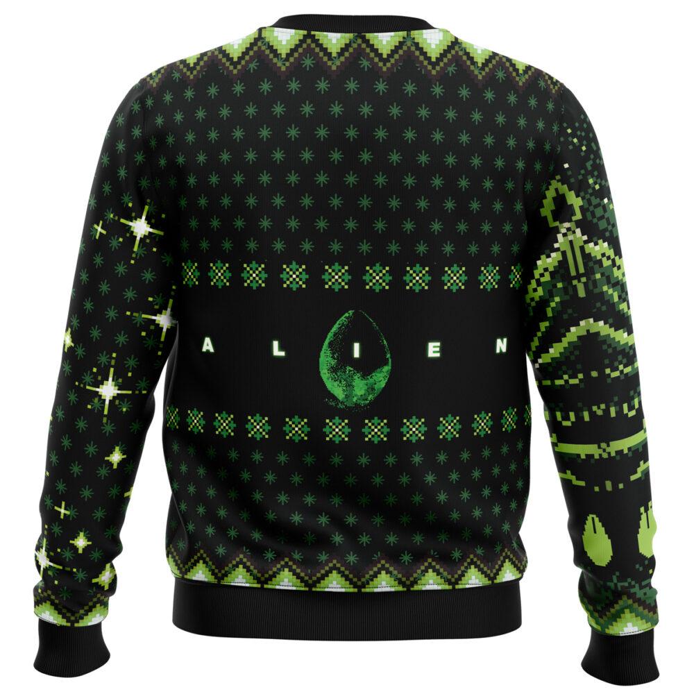 Xenomorph Alien Ugly Christmas Sweater - Holiday Jumper Sweatshirt - Narides