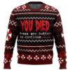 You Died Resident Evil Ugly Christmas Sweater - Holiday Jumper Sweatshirt - Narides