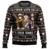 Your Life is Fair Game Future Diary Ugly Christmas Sweater - Holiday Jumper Sweatshirt - Narides